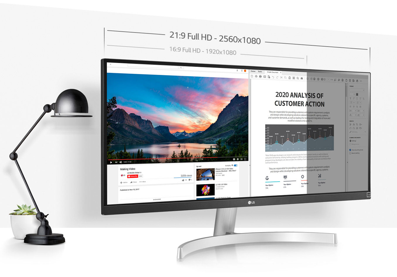 ultrawide wfhd radeon freesync displayport speakers